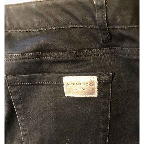 Michael Kors Jeans Medium Wash Stretch Faux Pockets Silver Tag Size 8 Slim Leg - Picture 3 of 9